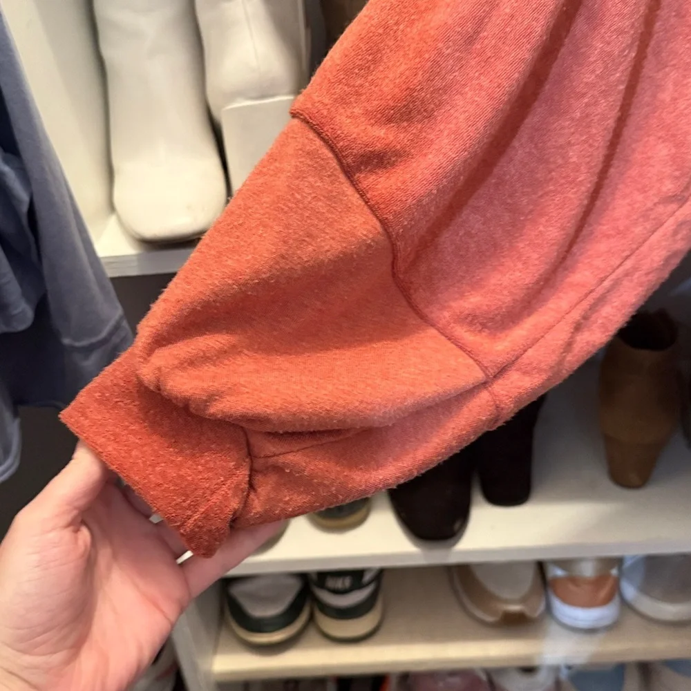 Rust Ruffle Sweatshirt - Picture 3 of 6